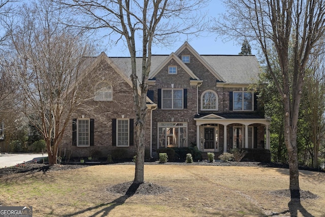 view of front facade with brick siding