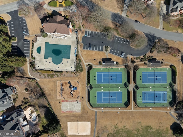 birds eye view of property