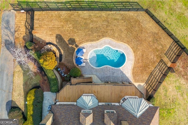 birds eye view of property