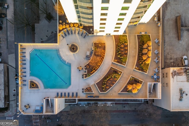 860 Peachtree St Unit 1418, Atlanta, GA 30308 - bird's eye view