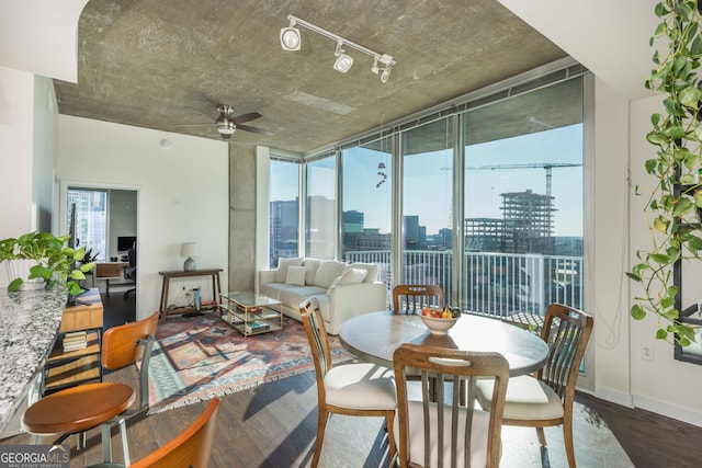 860 Peachtree St Unit 1418, Atlanta, GA 30308 - sunroom with track lighting and a view of city
