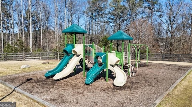 community playground featuring fence