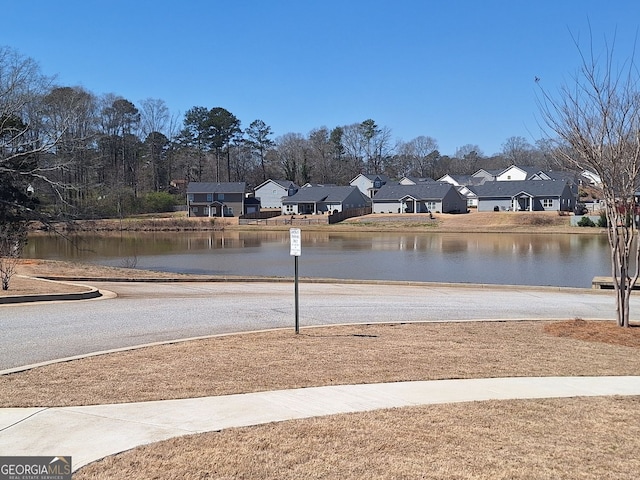 water view featuring a residential view