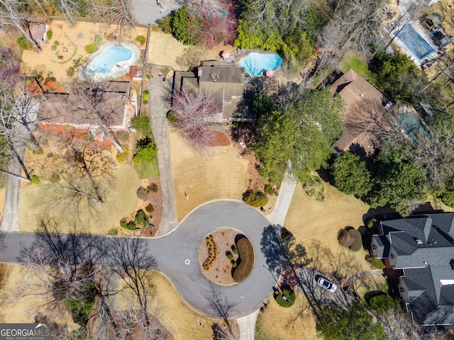 birds eye view of property