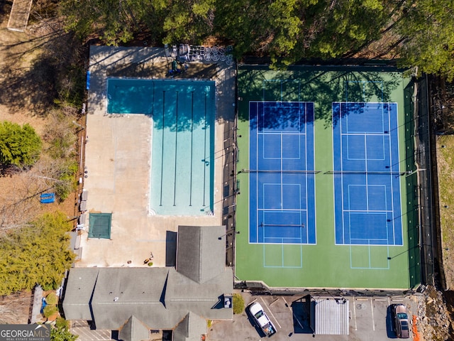 birds eye view of property