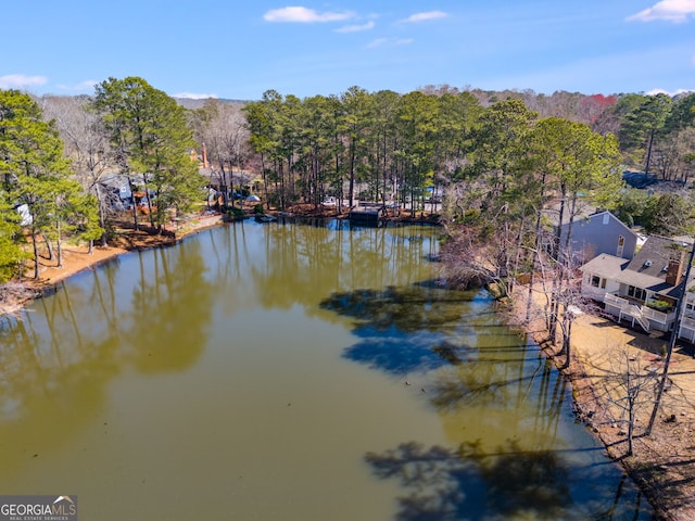 view of water feature