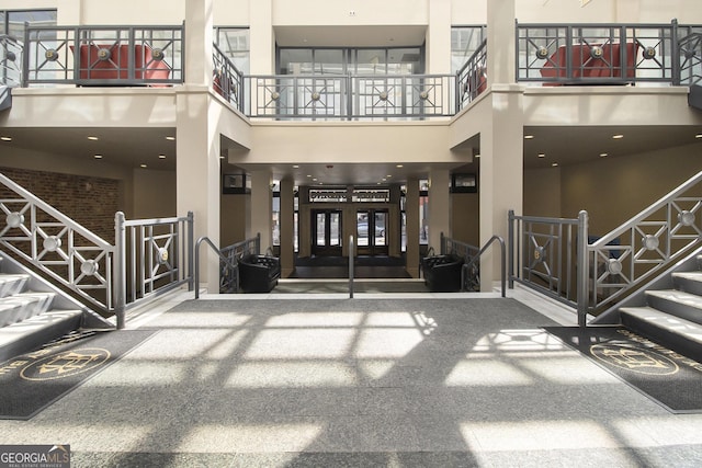 common area featuring stairs