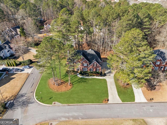 birds eye view of property