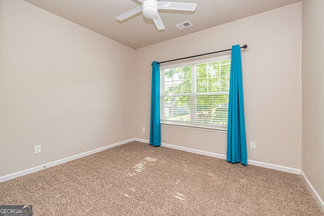 4 October Ave, Newnan, GA 30265 - carpeted spare room featuring ceiling fan and baseboards