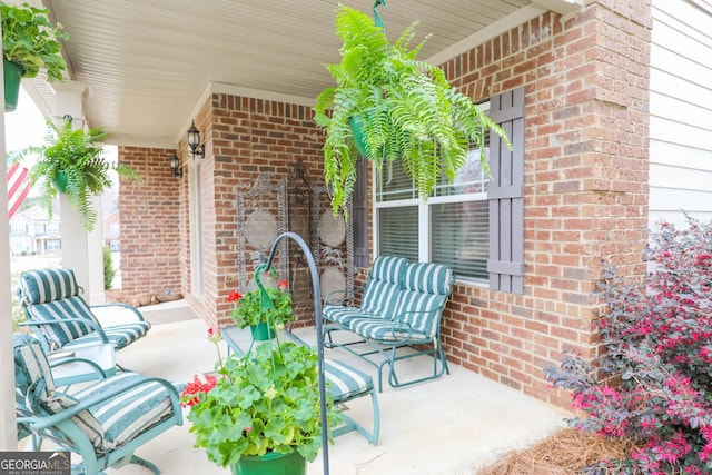 view of patio / terrace with a porch