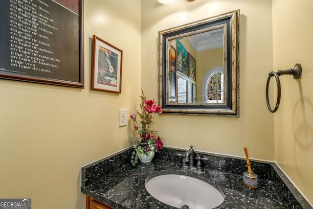 bathroom with vanity