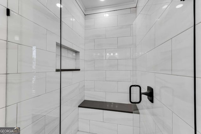 full bathroom with a stall shower