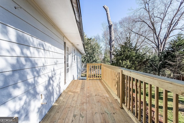 view of wooden terrace