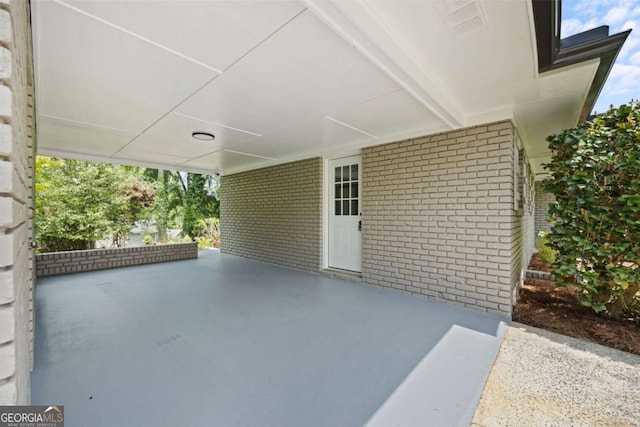 view of patio featuring visible vents