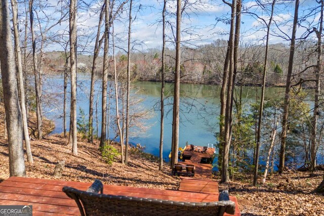 view of water feature