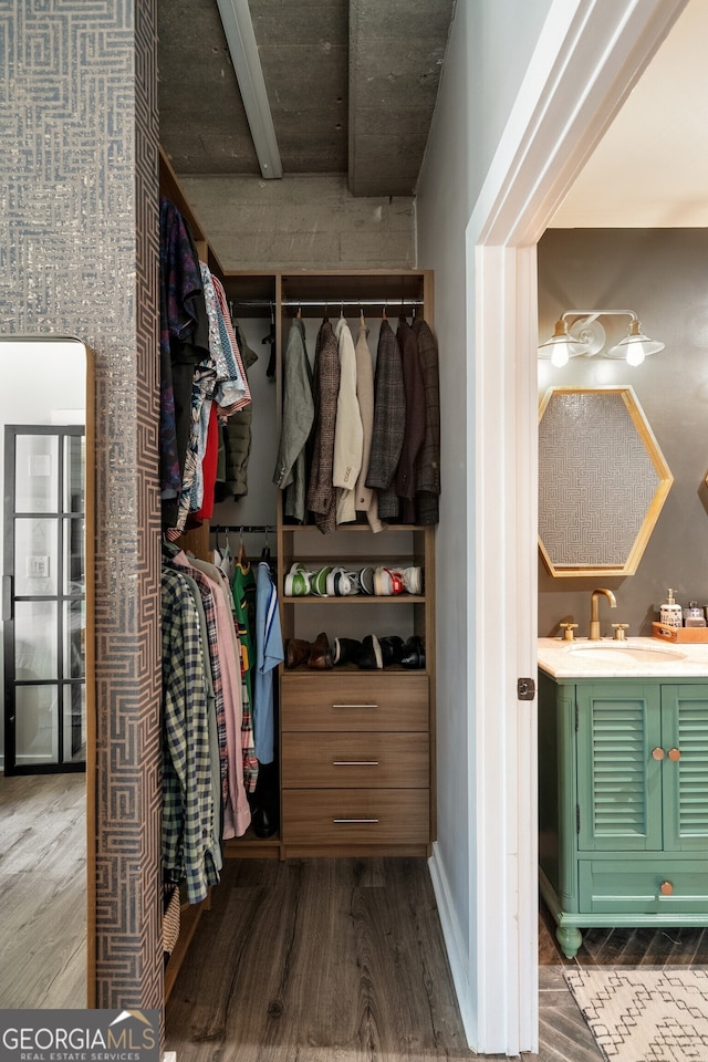 closet with a sink