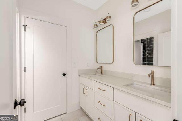 1103 Boulevard Dr SE, Atlanta, GA 30317 - full bathroom featuring a sink, double vanity, and tile patterned flooring