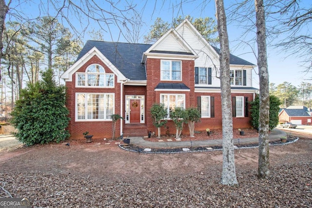 view of front facade with brick siding