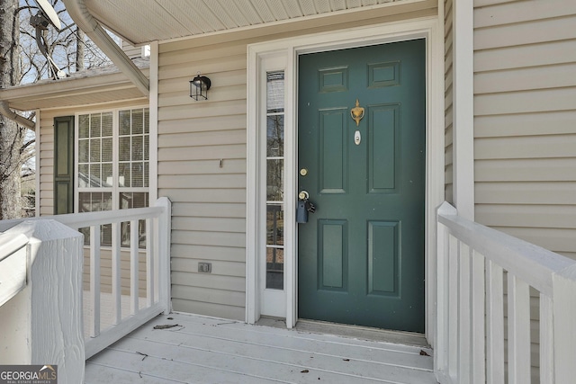 view of property entrance