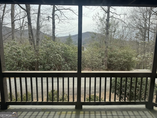 63 Mashie Ln, Sky Valley, GA 30537 - view of wooden terrace