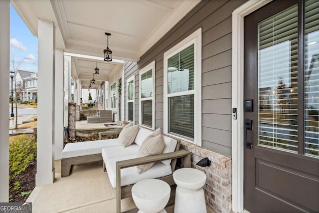 view of patio / terrace with covered porch