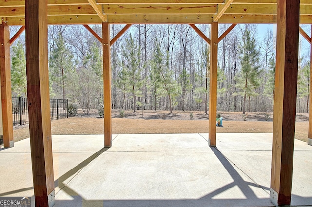 view of patio / terrace with fence