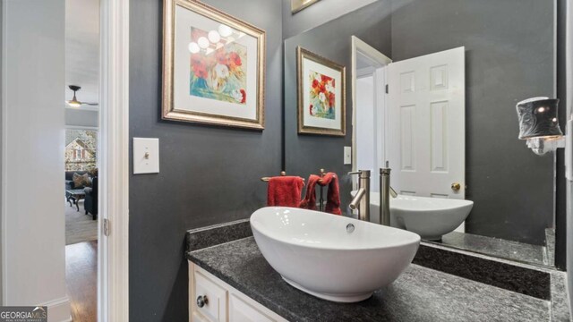 bathroom with vanity