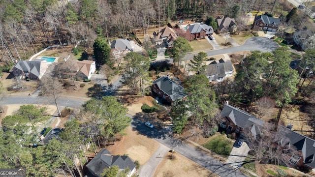 drone / aerial view featuring a residential view