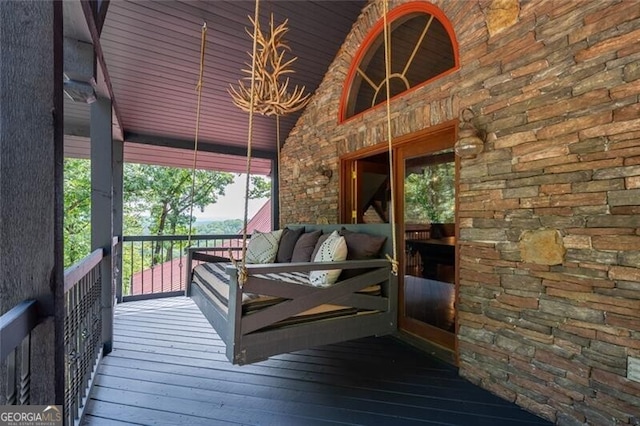1363 Foxhound Trl NE, Ranger, GA 30734 - view of wooden deck