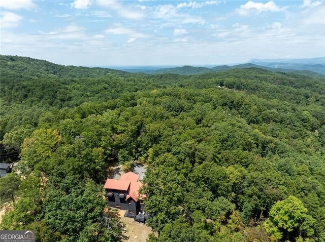 1363 Foxhound Trl NE, Ranger, GA 30734 - bird's eye view of a forest and a mountainous background