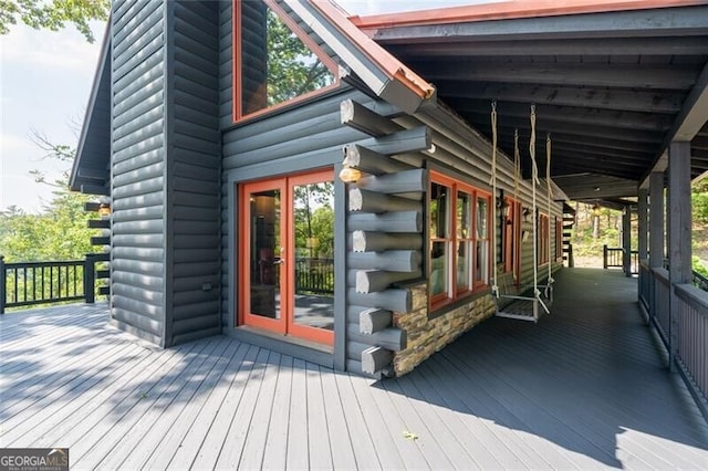 1363 Foxhound Trl NE, Ranger, GA 30734 - view of wooden deck
