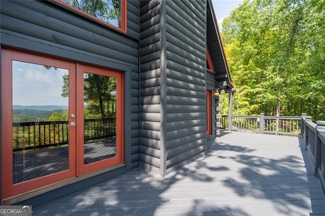 1363 Foxhound Trl NE, Ranger, GA 30734 - wooden terrace featuring french doors