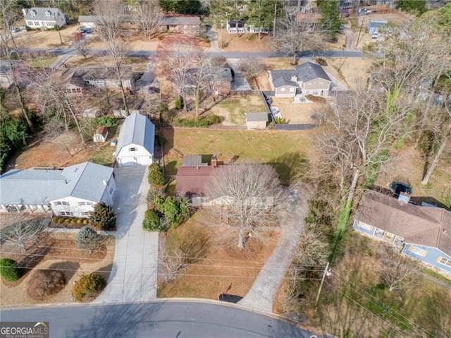 birds eye view of property featuring a residential view