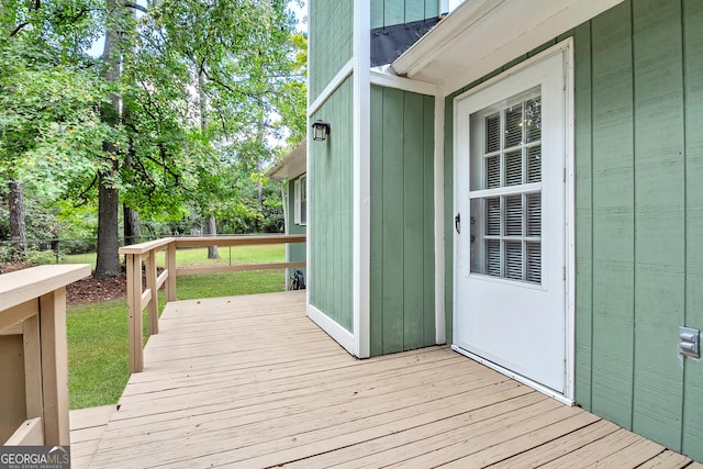 deck with fence