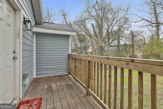 view of wooden terrace