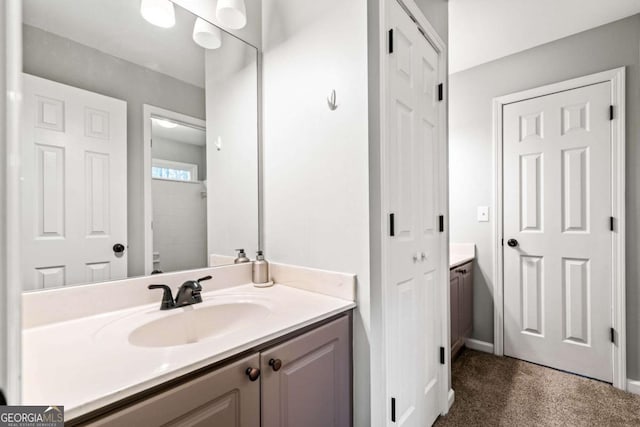 bathroom with vanity