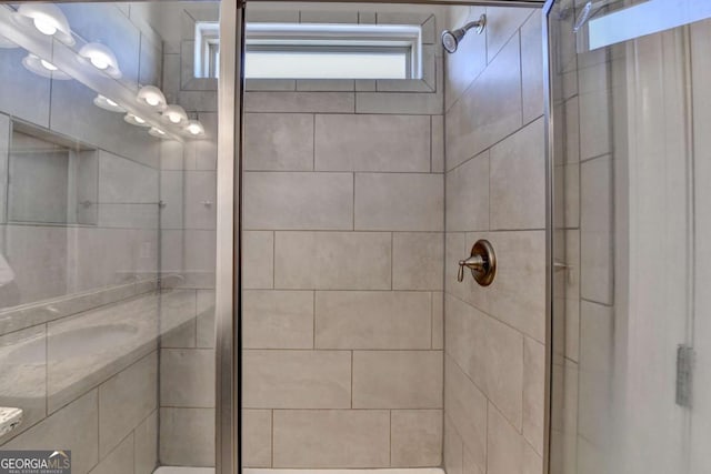 full bath with a stall shower