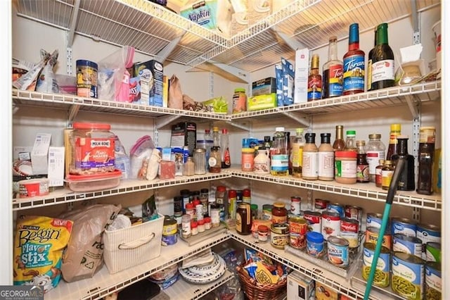 view of pantry