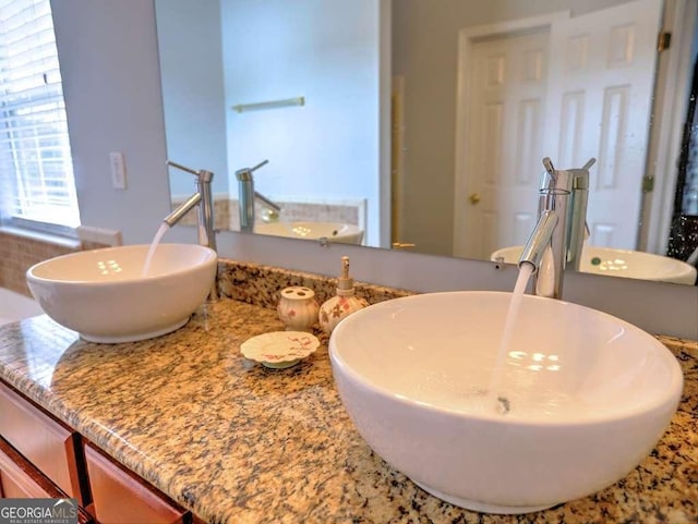 bathroom with vanity