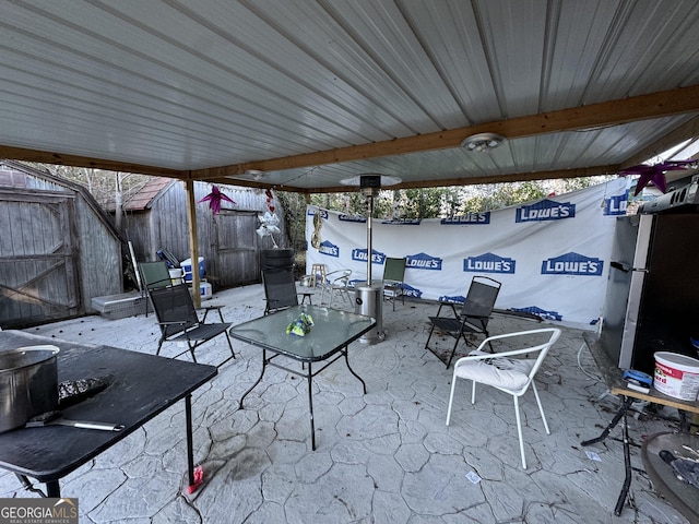 view of patio / terrace with fence