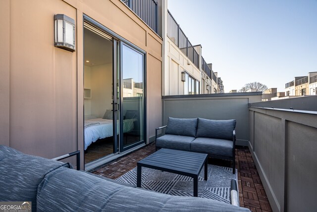 balcony with an outdoor living space