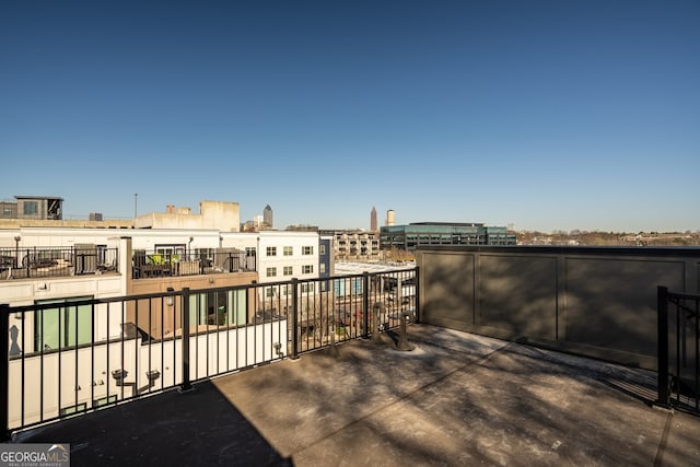 exterior space featuring a view of city