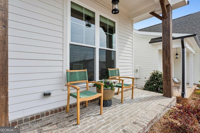 view of patio with covered porch