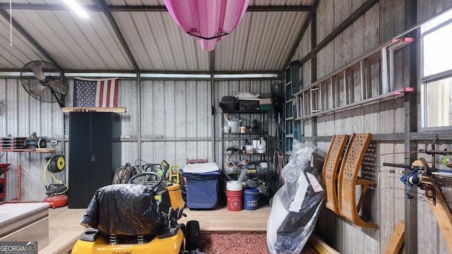 storage with a garage