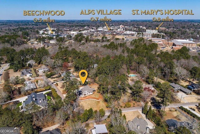 160 Tillman Ln, Athens, GA 30606 - aerial perspective of suburban area