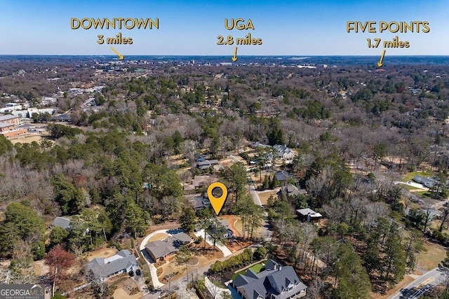 160 Tillman Ln, Athens, GA 30606 - view of property location featuring a forest