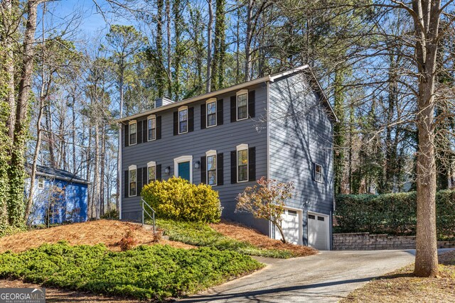 view of colonial-style house