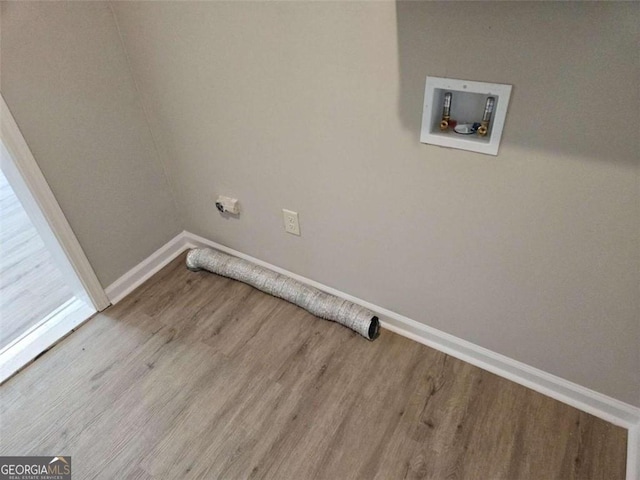 147 Mildred Ct, Dallas, GA 30157 - washroom featuring wood finished floors, hookup for a washing machine, and electric dryer hookup