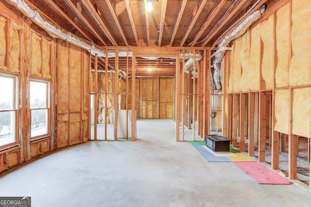 miscellaneous room featuring concrete flooring