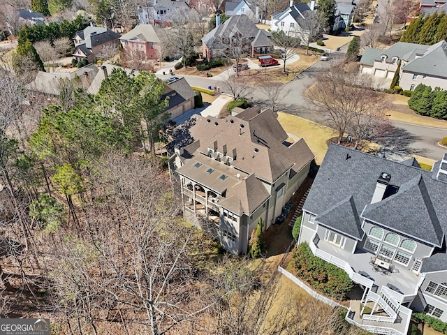 bird's eye view featuring a residential view